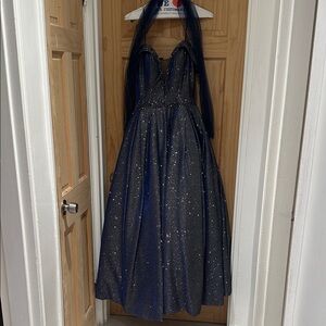 Dancing Queen Midnight Blue Sparkle Dress